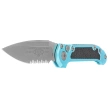 Microtech LUDT Gen III S/E Automatic Knife Turquoise Aluminum, Apocalyptic P/S M390MK by Tony Marfione (1135-11APTQ)