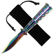 Nóż motylek Martinez Albainox Balisong, Rainbow Finish (02103)