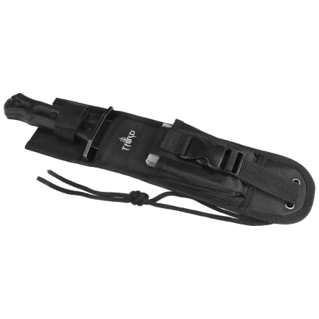 Nóż Third Decor Habitat Terminator Black Rubberized ABS, Stonewashed 420 (H0301)