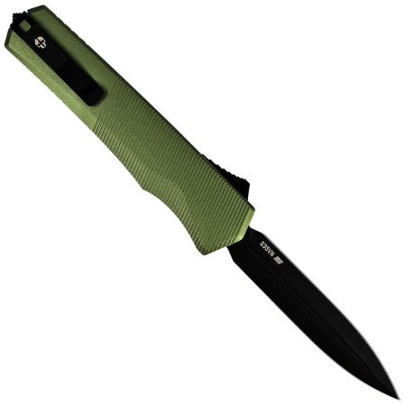 Nóż automatyczny OTF Tekto A5 Spry D/E OD Green Aluminium, Black CPM S35VN