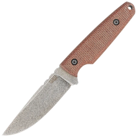 Za-Pas Handie Brown Micarta, Acid Stonewash NMV (HAN-ST-M-BR)