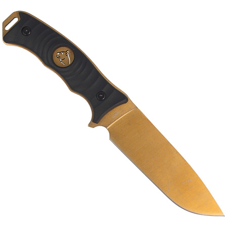Nóż myśliwski Puma Solingen Wood, Gold Titanium Coating (326213)