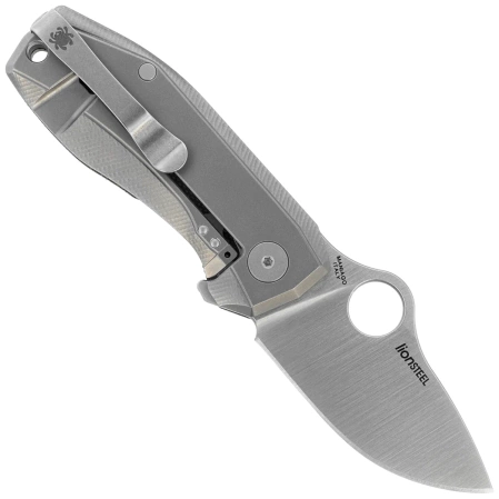 Nóż składany Spyderco SpyNano Flash Batch Green Canvas Micarta/Titanium, Satin M398 (C268MTIP)