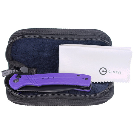 CIVIVI Knife Cogent Purple G10, Black Stonewashed (C20038D-2)