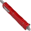 Microtech Dirac D/E OTF Knife Red Aluminum, Stonewashed M390 by Tony Marfione (225-10RD)