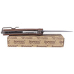 LionSteel KUR Knife Santos Wood, Black PVD/Stonewashed Sleipner by Molletta (KUR BST)