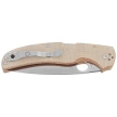 Spyderco Native Chief Knife Brown Canvas Micarta, Satin CPM Cru-Wear by Sal Glesser (C244MPCW)