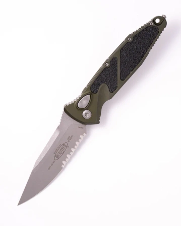 Nóż składany Microtech Socom Elite S/E-M Woodland Aluminum, Apocalyptic P/S M390 by Tony Marfione (160-11APWL)