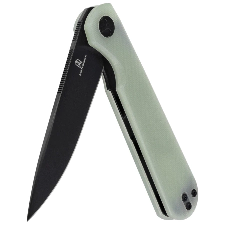 Nóż składany Bestechman Flick Jade G10, Black PVD D2 by Ostap Hel (BMK13E)