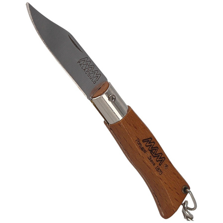 Nóż składany brelok MAM Douro Mini, Light Beech Wood, Inox HW, Satin 420 (2002-LW)