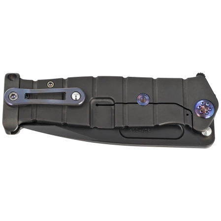 Medford Knife USMC Fighter Flipper PVD Black/Flamed Titanium, Black PVD 3V by Greg Medford