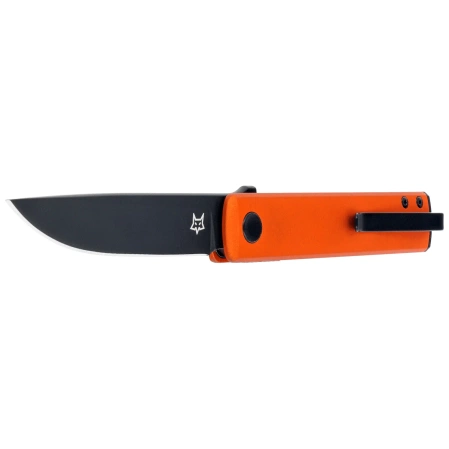 Fox Chnops Knife Orange Aluminum, Black Top Shield Becut by Riccardo Gobbato (FX-543 ALO)