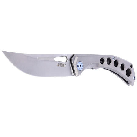 Nóż składany Kubey Ishtar Gray Titanium, Satin AUS-10 by Maksim Tkachuk (KU170C)