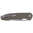 Nóż składany Kubey Darknesss Green G10, Bead Blasted D2 (KU003B)