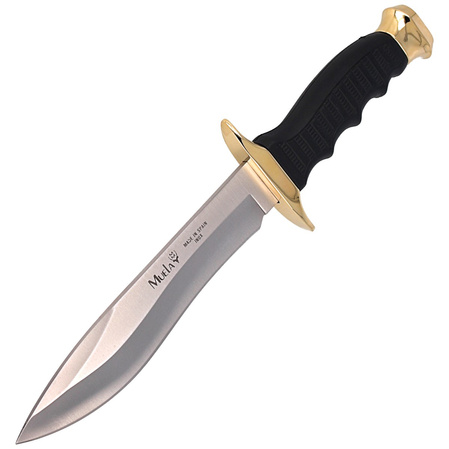 Muela 85-160 Black Rubber Knife, Satin 420H
