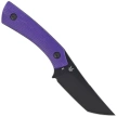 Bestech Step Knifew Purple G10, Black PVD D2 by Denis Simonutti (BFK06C)