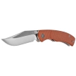 Civivi Clingman Knife Brown Canvas Micarta, Satin Nitro-V by Taylor Martin Best Damn EDC (C23065-3)