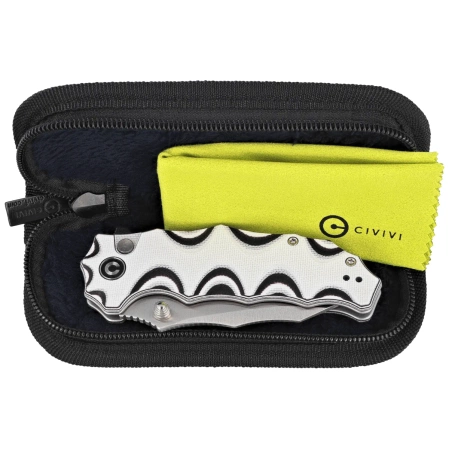 Nóż składany Civivi Natterjack White / Black G10, Satin 14C28N (C24028-3)