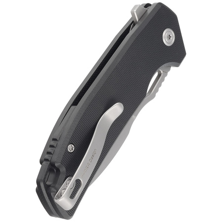 Kubey Knife RDF Black G10, Bead Blasted AUS-10 by HYDRA Design (KU316E)