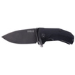 LionSteel KUR Knife Black G10, Black PVD/Stonewashed Sleipner by Molletta (KUR BBK)
