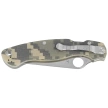 Spyderco Military 2 Camo G10, Satin Plain CPM S30V by Sal, Eric Glesser (C36GPCMO2)