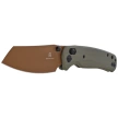 Bestechman Cicada's Wing OD Green G10, Gold 10Cr15MoV (BMK06C)