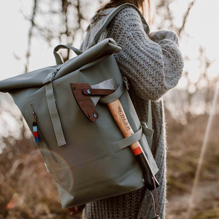 Adler Rheinland Hatchet Red/Black Hickory Wood, C60 Carbon Steel (201.0H060A011)