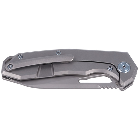 Nóż składany Kubey Vagrant Gray Titanium, Sandblasted CPM S30V by Maksim Tkachuk (KB284A)