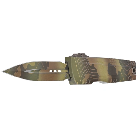 Nóż automatyczny OTF Microtech Luminary ZBP D/E Signature Topographic Badlands/Bazooka Camo Aluminium, Topographic Badlands/Bazooka Camo M390MK by Tony Marfione (1270-1TPBNBOCS)