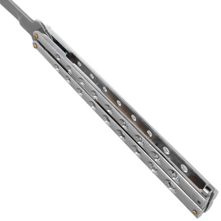 Nóż składany motylek Martinez Albainox Big Balisong Chrom Zamak, Mirror 3Cr13Mov (02052-C)