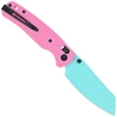 Bestechman Cicada's Wing Knife Pink G10, Blue 10Cr15MoV (BMK06E)