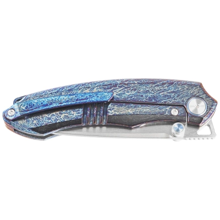 Nóż składany Remette Wild Species Dark Blue Titanium, Hand Grinding M390 (WD108-B)