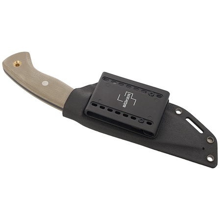 Nóż Böker Plus Mini Tracker Brown Micarta, Black 1095 by Dave Wenger (02BO027)