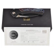Nóż składany WE Knife Ziffius LE No 141/310 Black Titanium/Flamed, Black Stonewashed/Satin CPM 20CV (WE22024D-1)
