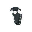 Kubey Stheno Pushdagger Black G10, Stonewashed 14C28N by MUZI Design (KU404A)
