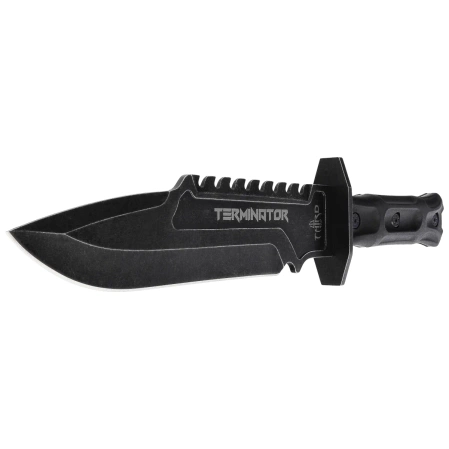 Nóż Third Decor Habitat Terminator Black Rubberized ABS, Stonewashed 420 (H0301)