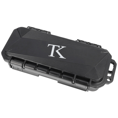 TacKnives Takcom OTF Barracuda Carbon Fiber / Aluminium, Double Edge Satin D2