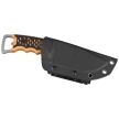 Midgards Messer Njord XXL Black/Orange G10, Stonewashed CPM 3V knife (MM003)