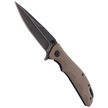 Nóż FoxEdge Mandatory Fun G10 Coyote Tan, Stone Washed PVD by Russ Kommer (FE-025)