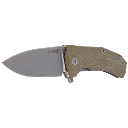 LionSteel KUR Green G10, Stonewashed Sleipner by Molletta (KUR GR)