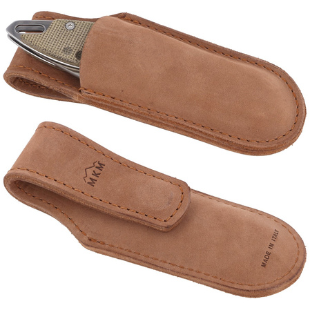 MKM Fara Green Canvas Micarta, Satin M390 by Lucas Burnley knife (MK MY01-GC)