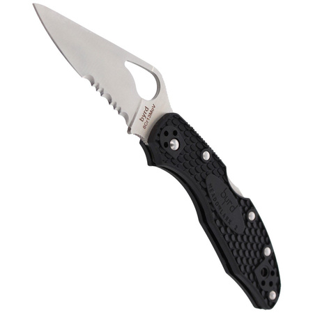 Spyderco Byrd Meadowlark 2 FRN Black, CombinationEdge (BY04PSBK2)