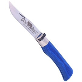Nóż Antonini Old Bear Laminated Blue Wood, Satin Stainless (9307/21_MBK)