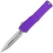 Microtech Combat Troodon Gen III D/E OTF Knife Purple Aluminum, Stonewashed M390MK by Tony Marfione (1142-10PU)