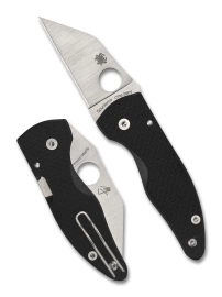 Spyderco MicroJimbo Sprint Run Knife Black G10, Satin CPM S90V by Michael Janich (C264CFP)