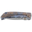 Spartan Blades Harsey Folder Angel Blue Titanium, Bronze HW, Satin MagnaCut by William W. Harsey (SF5ANGL)