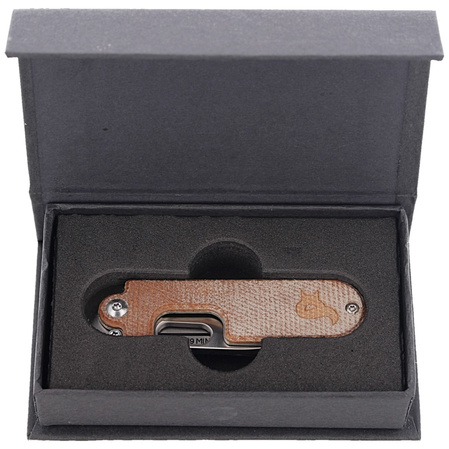 BlackFox Bean Gen2 Natural Micarta by Panchenko (BF-719 MIN)