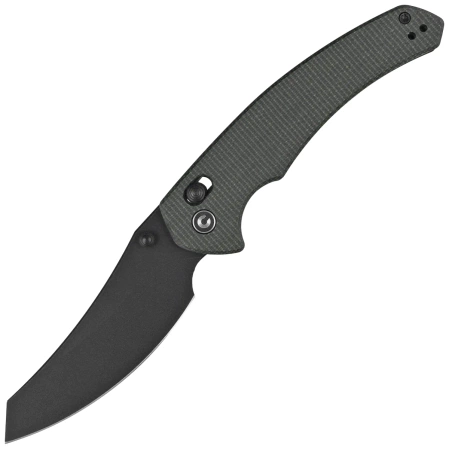 Nóż składany Civivi Sixgill Green Canvas Micarta, Black Stonewashed Nitro-V by Gavko Knives (C24050-3)