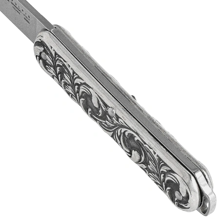 Fox Vulpis LE No 152/300 Pocket Knife Sterling Silver 925, Polished M390 (FX-VP130 AG)