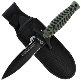 Nóż boot K25 RK-32207 Green ABS/Black Rubber, Black Titanium 7Cr17Mov